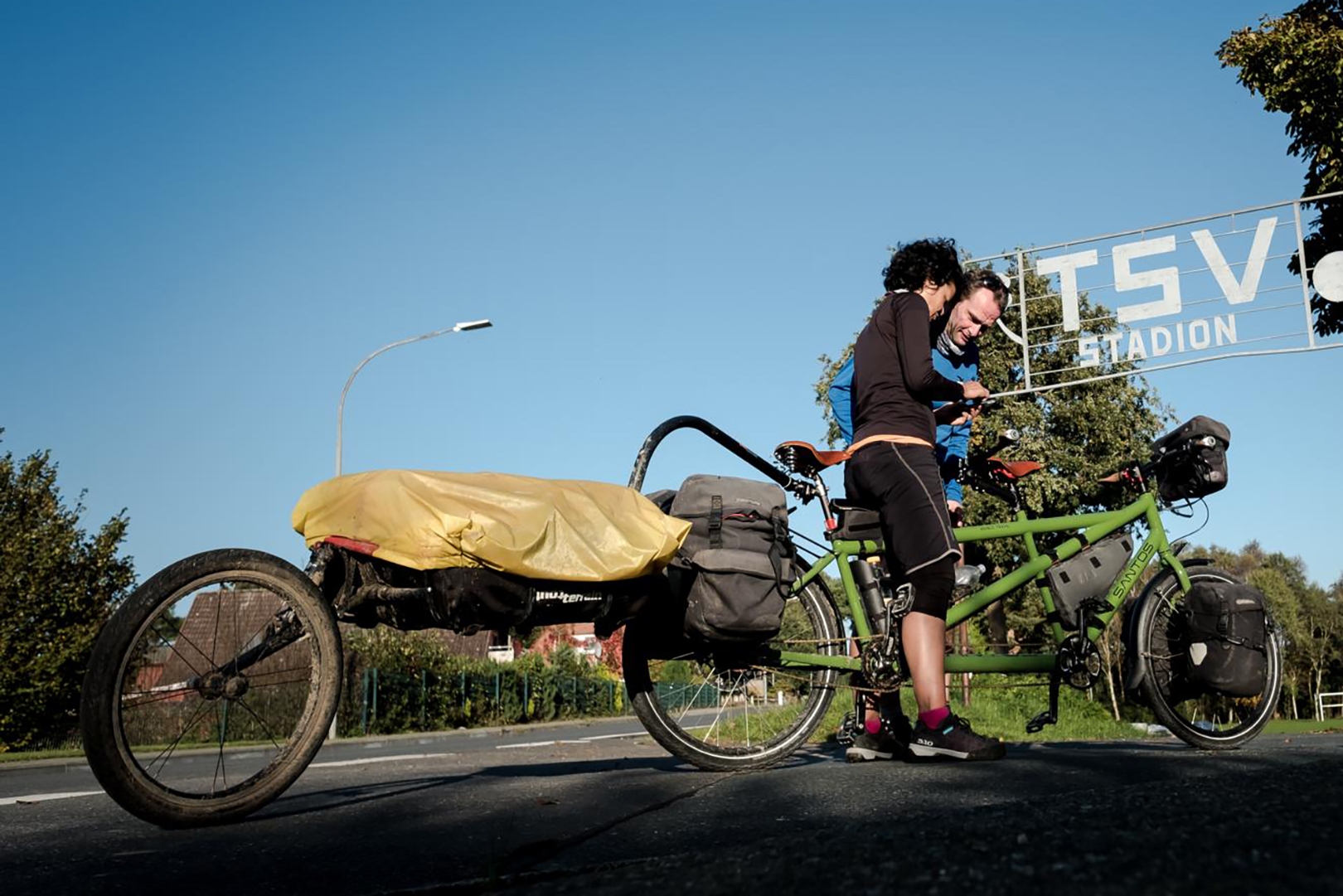 Santos double travel tandem met karretje