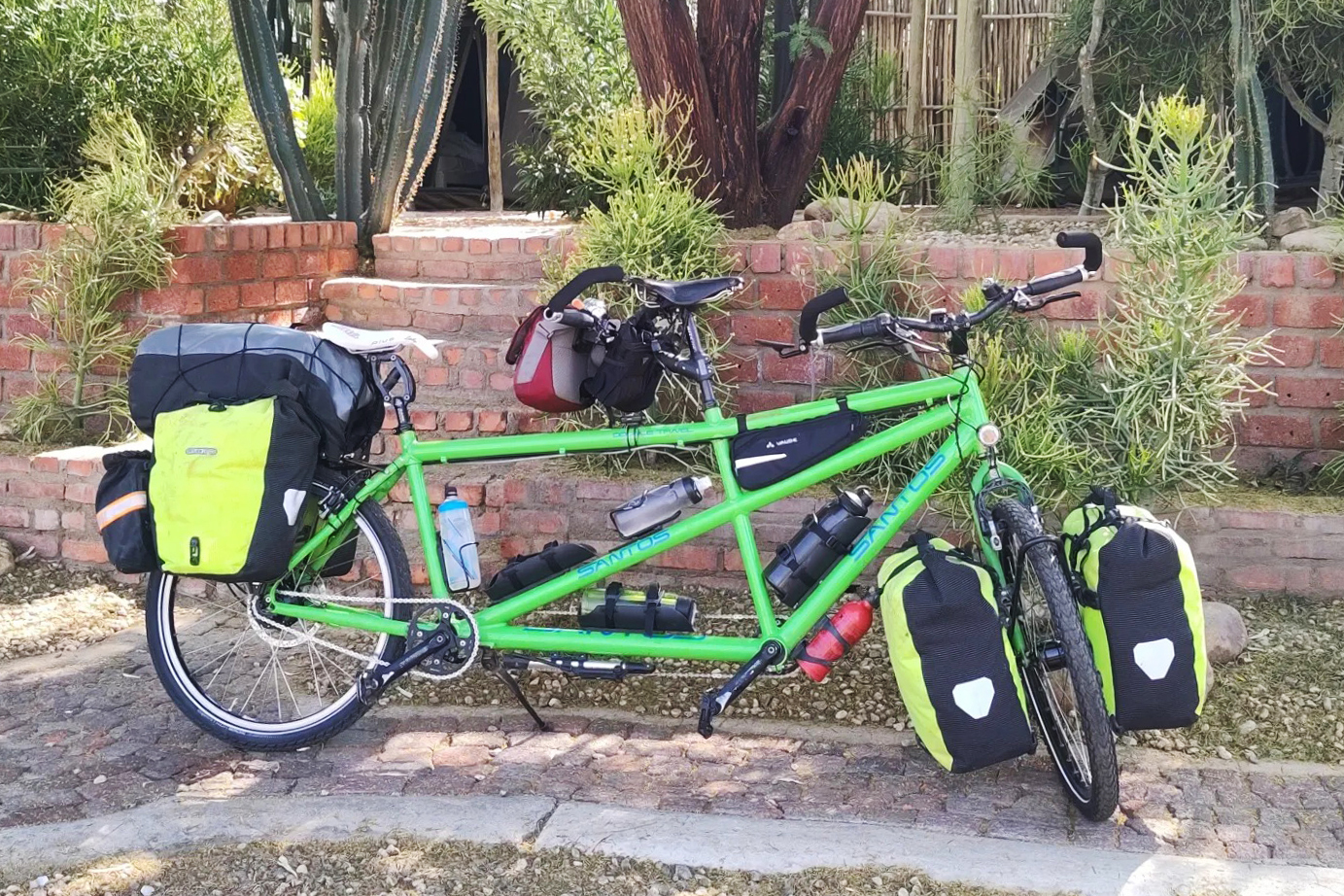 Santos Tandem volle bepakking