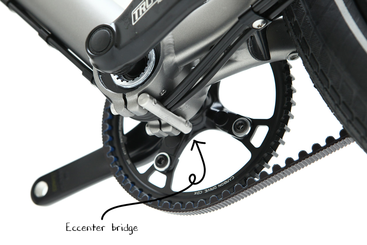 Santos Eccenter bridge on bicycle