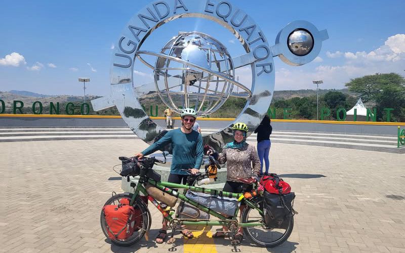 Andreas and Caro op de Double Travel