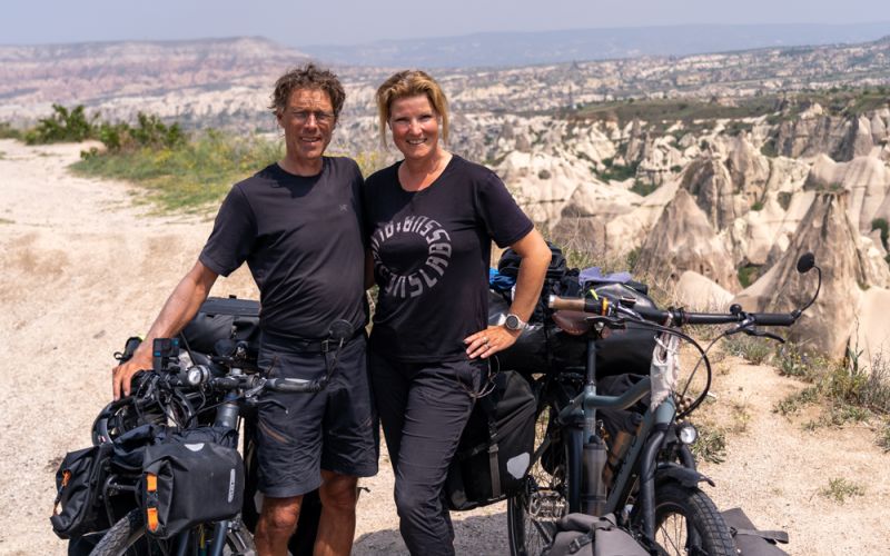 Andreas and Caro op de Double Travel